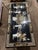 Vintage Black Chinoiserie Coffee Table With Shellwork & Glass Top For Sale - Image 4 of 10