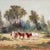 Impressionist 'Horses by the Eucalyptus' by Leonardo Remigante, 1973, Cuneo, Piedmont, Italian Impressionist, Equestrian For Sale - Image 3 of 10
