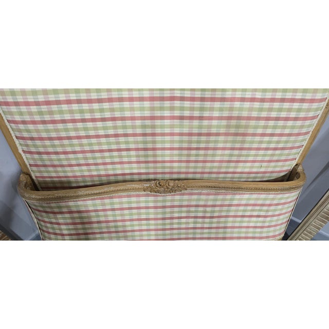 French Limed Curved Double Bed For Sale - Image 8 of 11