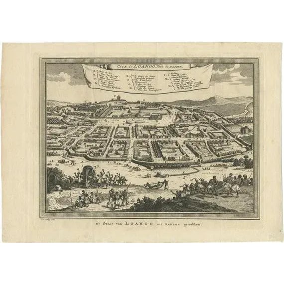 Buali or Mbanza Loango in Africa, 1748, Paper For Sale - Image 6 of 6