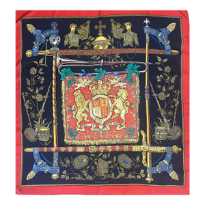 Hermès Silk Scarf « Dieu Et Mon Droit » 1977