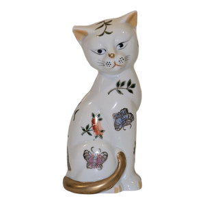 Vintage Andrea by Sadek Hand Painted Cat Figurine