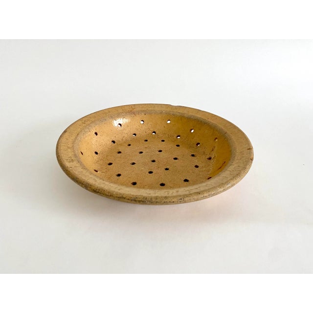Antique French Terracotta Fruit Strainer For Sale - Image 4 of 8