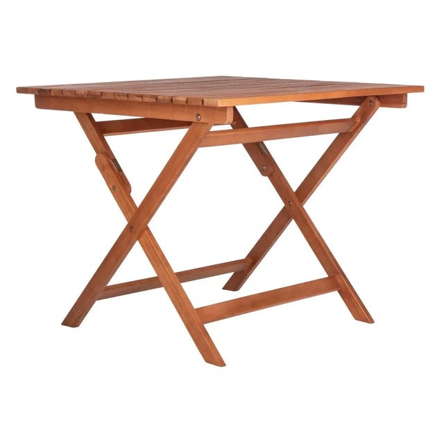 Brown Kresler Folding Table - Natural For Sale - Image 8 of 10
