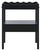 Darlyn Scalloped Rectangle Accent Table in Matte Black For Sale - Image 9 of 9