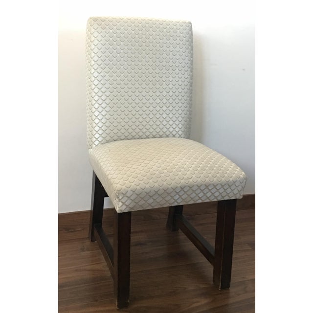 Mid-Century Modern Set of Six Art Deco Dining Chairs With New Upholstery by Lizzo, Italy For Sale - Image 3 of 11