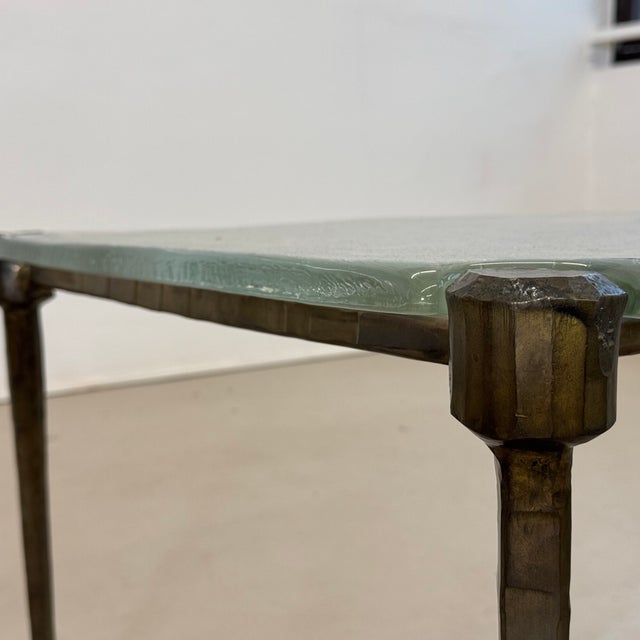 Gold Wrought Bronze and Glass Coffee Tables by Lothar Klute, 1980, Set of 2 For Sale - Image 8 of 17