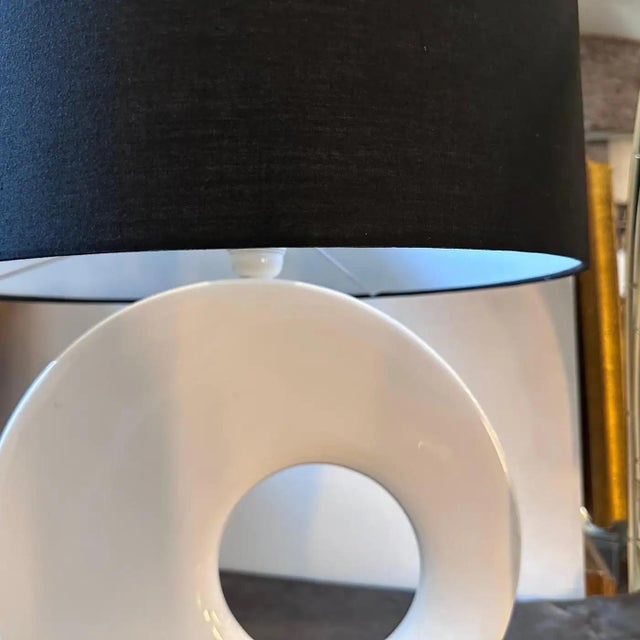 1990s 1990s Modernist White Porcelain German Design Table Lamp by Rosenthal For Sale - Image 5 of 9