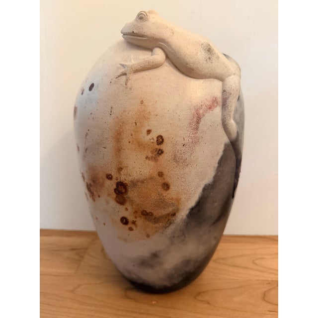 Up for sale is a beautiful and highly collectible 11.5-inch studio pottery vase by celebrated Hawaiian artist and...