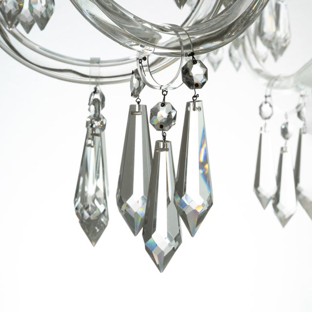Antique Bohemian Crystal Chandelier, 1890s For Sale - Image 11 of 13