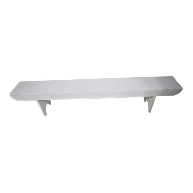 Long White Painted Farmhouse Bench – 84 Inches For Sale