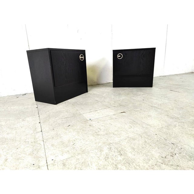 Wood Bedside Cabinets, 1970s, Set of 2 For Sale - Image 7 of 11