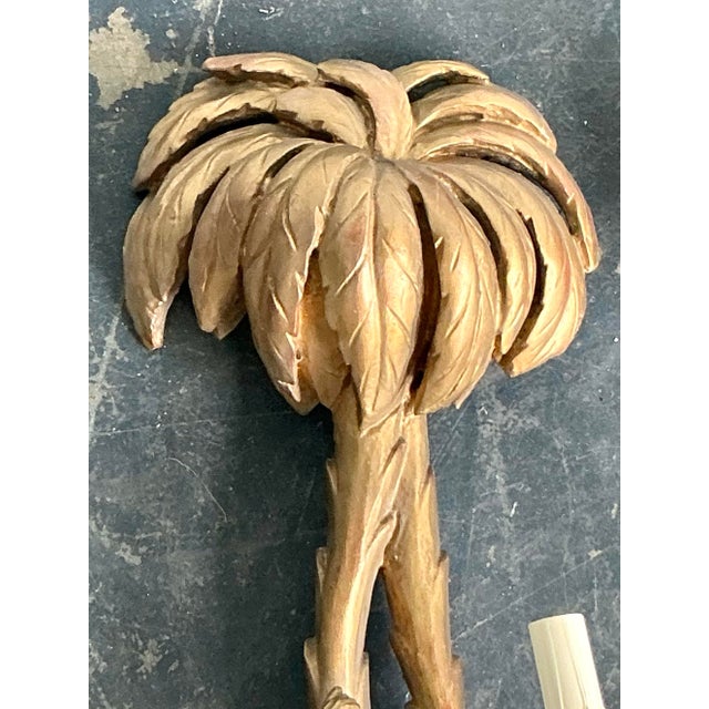 Vintage Regency Gilt Tipped Monkey Light Sconce For Sale - Image 10 of 12