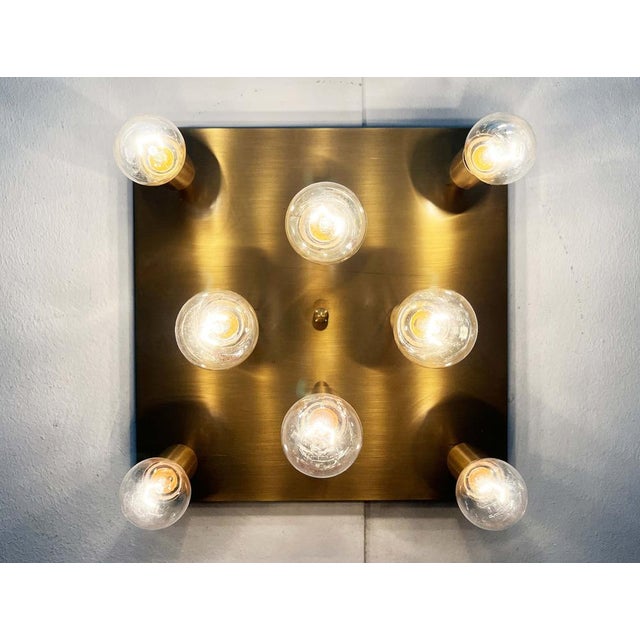 Vintage German Brass Ceiling Lamp from Sölken, 1970s For Sale - Image 6 of 18