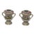 Antique Pair Edmé Samson Paris Chelsea-Style Porcelain Bird Potpourri Urns C. 1885-1920 For Sale