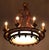 Antique Circular Forged Chandelier For Sale - Image 4 of 5