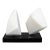 Modernist Abstract White Marble Sculpture, 1986 For Sale