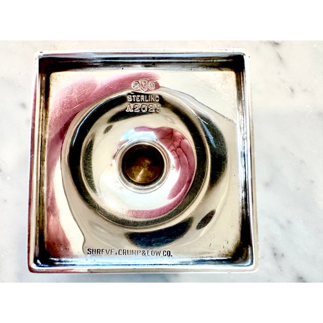Neoclassical Mid 20th Century Sterling Silver Master Salt Cellars - a Pair For Sale - Image 3 of 5