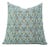 Fabdivine Artisan Block Print Throw Pillow Cover 14x14 Inch Viscose Linen-Mayur For Sale