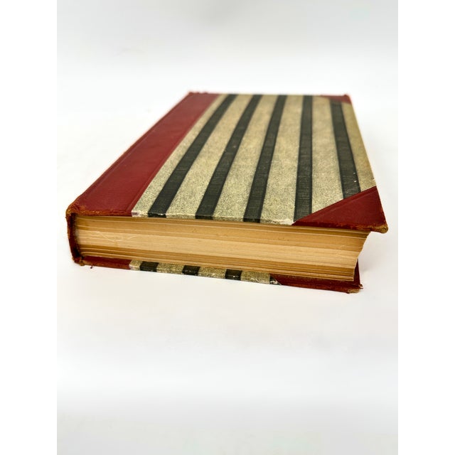 Burnt Orange Knud Rasmussen Leatherbound Book Vintage Norway For Sale - Image 8 of 8