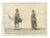 Tattooed Burmese Farmer and His Wife, 1800, Paper For Sale
