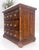 Marble Top Drawers Burl Wood Decorative Cristal Balls Pulls Bachelor Chest MINT For Sale - Image 4 of 17