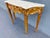 Palladio Style Italian Painted Gilt Marble Top Console Table For Sale In Miami - Image 6 of 10