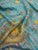 Vintage Turquoise & Gold Suzani Throw For Sale - Image 11 of 12