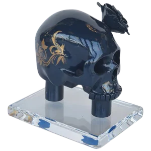 Blue Resin Skull