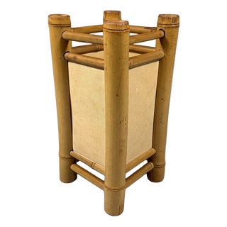 Rattan Table Lamp, 1970s For Sale