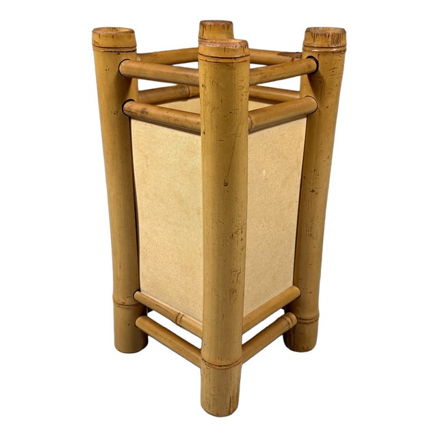 Rattan Table Lamp, 1970s For Sale