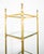 Mid-Century Modern Mid Century Modern Display Cabinet Etagere Compact Brass Glass Shelving Unit For Sale - Image 3 of 12