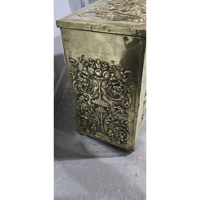 Metal Victorian Log Bin, 1880 For Sale - Image 7 of 12