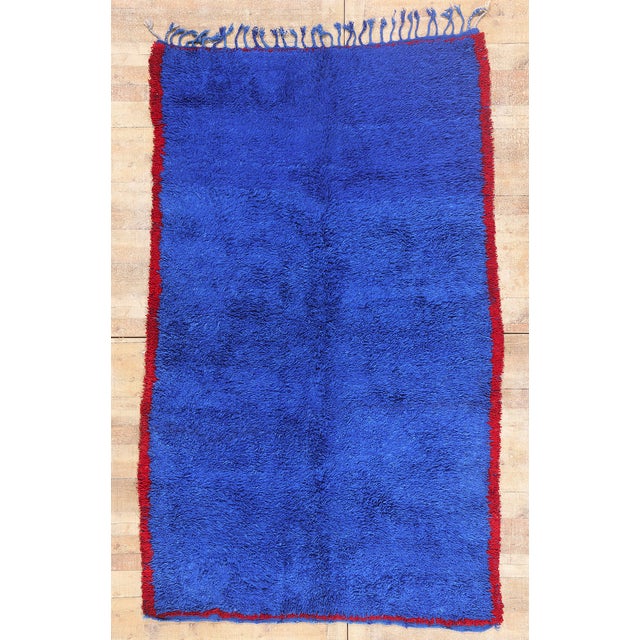 Vintage Beni Mrirt Moroccan Rug, 05'07 X 09'01 For Sale - Image 10 of 10