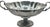 Early 20th Century Vintage Pewter Pedestal Centerpiece Bowl With Scalloped Rim and Scrolled Handles For Sale - Image 5 of 10