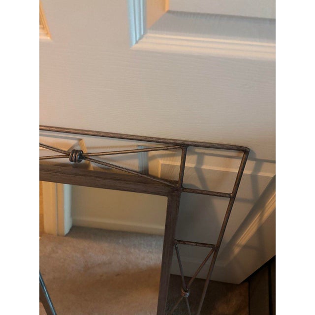 Early 20th Century USA designed wall mirror; Vintage condition without any damage; Silver color