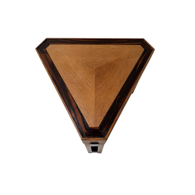 Art Deco Modernist Triangular Side Table from Anton Lucas, 1920s For Sale - Image 3 of 12