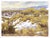 010 - Plein Air-Morrison, CO, 2/9/22 by Judd Mercer | Gouache Landscape with grass and snow. For Sale