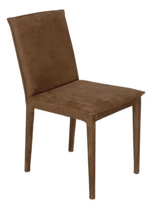 NOIR Newton Dining Chair, Brown Leather