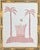 Abstract original hand cut collage botanical palm study in gilded frame with overall dimensions of 13.5 inches x 16.5...