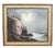 Seascape with Cliff, Oil Painting on Canvas, 20th Century, Framed For Sale