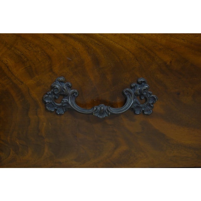 1970s Burger-Klein Vintage Walnut French Carved Chest or Dresser For Sale - Image 5 of 18