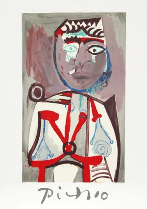 1980s "Personnage" Lithograph After Pablo Picasso