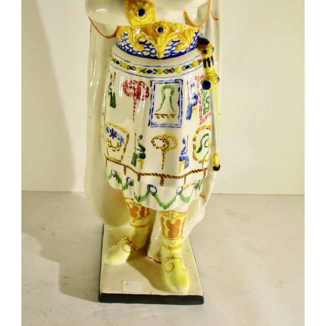 Italian Ceramic Figure of Caruso Early 20th For Sale - Image 4 of 11