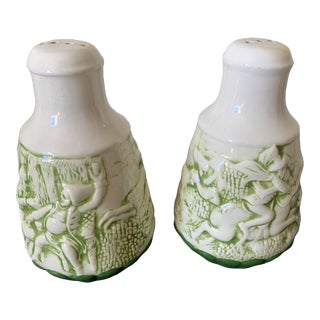 Vintage Ceramic Salt & Pepper Shakers- a Pair For Sale