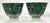 Pair of Antique Chinese Export Famille Verte “Boc Choy Leaf” Small Cups For Sale - Image 4 of 10