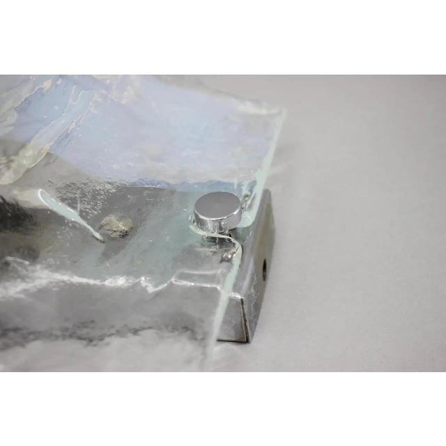 Metal Murano Glass Wall Light, Italy, 1970s For Sale - Image 7 of 13