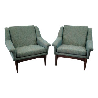 Mid Century h.w Klein Lounge Chairs for Bramin-Pair For Sale