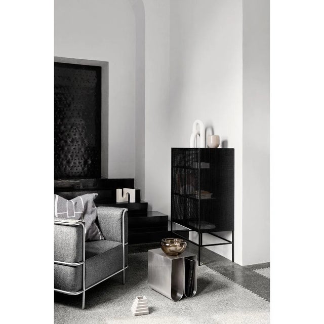 Stainless Steel Curved Side Table by Kristina Dam Studio For Sale - Image 4 of 7