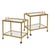 20th Century French Bamboo Effect Brass & Glass Drinks Trolley, 1970s, Set of 2 For Sale - Image 16 of 16